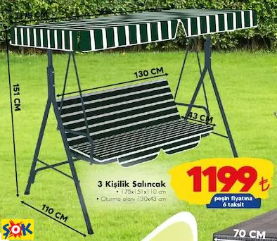 3 KİŞİLİK SALINCAK 3 KİŞİLİK SALINCAK